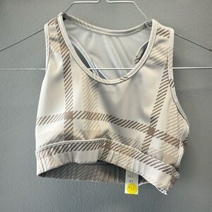 Noli plaid sports bra